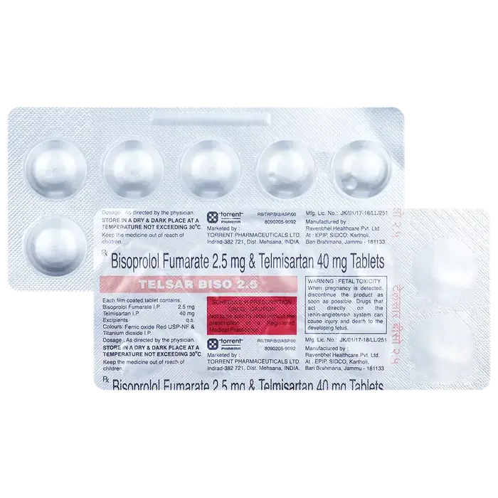 Telsar Biso 2.5mg/40mg Tablet